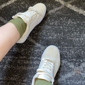 Cream colored vans 6.5 women’s